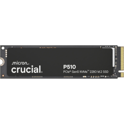 Твердотельный накопитель/ Crucial SSD P510, 2000GB, M.2(22x80mm), NVMe, PCIe 5.0 x4, TLC, R/W 10000/8700MB/s, IOPs н.д./н.д., TBW 1200, DWPD 0.5 (12 мес.)