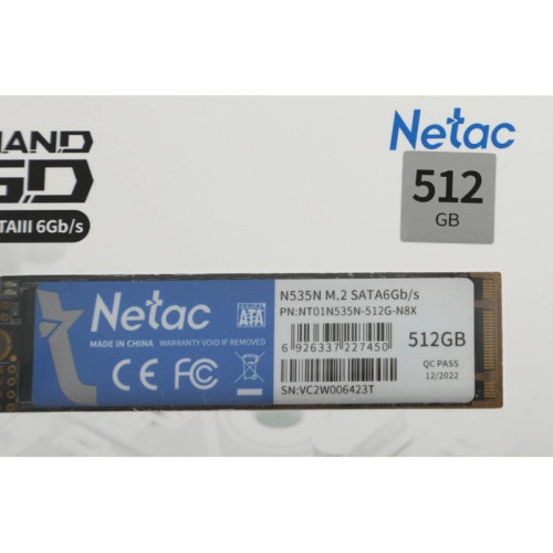 Твердотельный накопитель Netac SATA-III 512GB NT01N535N-512G-N8X N535N M.2 2280 [NT01N535N-512G-N8X]