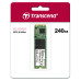 Твердотельный накопитель/ Transcend SSD 820S, 240GB, M.2(22x80mm), SATA3, 3D TLC, R/W 500/430MB/s, IOPs 40 000/75 000, TBW 80, DWPD 0.3 (3 года)