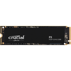 Твердотельный накопитель/ Crucial SSD P3, 500GB, M.2(22x80mm), NVMe, PCIe 3.0 x4, QLC, R/W 3500/1900MB/s, IOPs н.д./н.д., TBW 110, DWPD 0.1 (12 мес.)