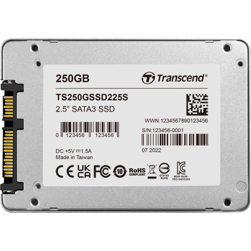 Твердотельный накопитель/ Transcend SSD SSD225S, 250GB, 2.5