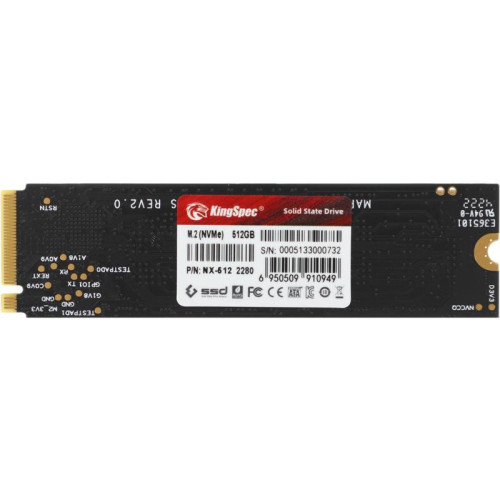 Твердотельный накопитель Kingspec PCIe 3.0 x4 512GB NX-512 M.2 2280 0.9 DWPD [NX-512]