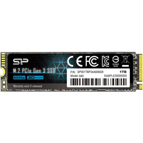 Твердотельный накопитель Silicon Power PCIe 3.0 x4 1TB SP001TBP34A60M28 M-Series M.2 2280 [SP001TBP34A60M28]