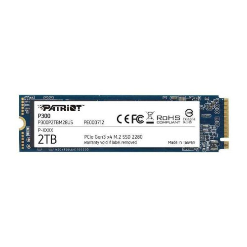 Твердотельный накопитель Patriot PCIe 3.0 x4 2TB P300P2TBM28 P300 M.2 2280 [P300P2TBM28]
