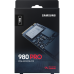 Твердотельные накопители Samsung SSD 980 PRO, 1000GB, M.2(22x80mm), NVMe 1.3c, PCIe 4.0 x4, 3-bit MLC, R/W 7000/5000MB/s, IOPs 1 000 000/1 000 000, DRAM buffer 1024MB, TBW 600, DWPD 0.33, with Heatsink (12 мес.)