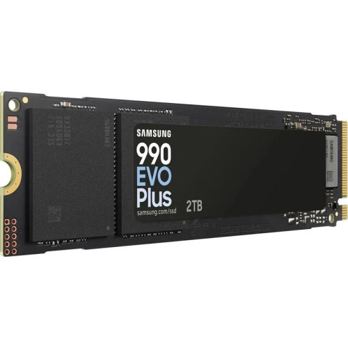 Твердотельные накопители/ Samsung SSD 990 Plus, 2000GB, M.2(22x80mm), NVMe 2.0, NVMe 2.0, PCIe 4.0 x4, V-NAND TLC, R/W 7250/6300MB/s, IOPs 1 000 000/1 350 000, DRAM buffer 2000MB, TBW 1200, DWPD 0.3 (12 мес.)