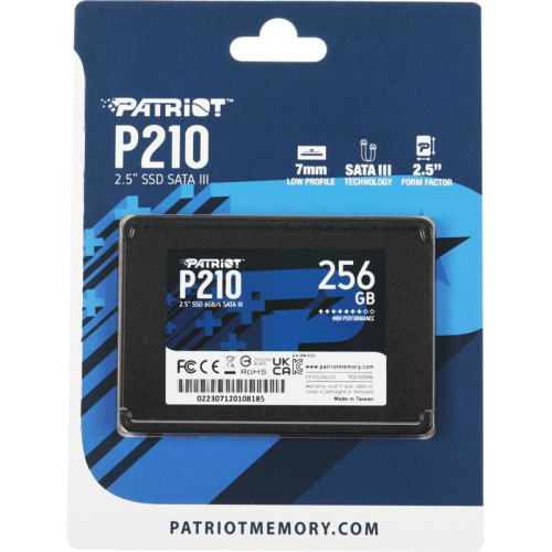 Твердотельный накопитель Patriot SATA-III 256GB P210S256G25 P210 2.5