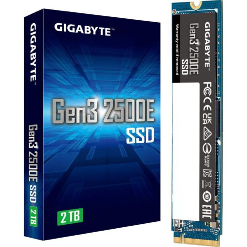 Твердотельный накопитель SSD Gigabyte 2TB M.2 2280 Gen3 2500E G325E2TB PCIe 3.0x4, NVMe 1.3, MTBF 1.5