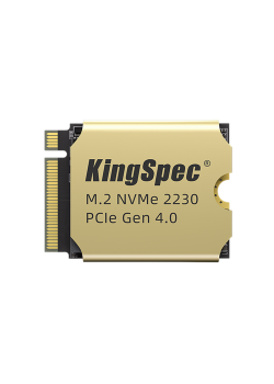 Твердотельный накопитель/ Kingspec SSD XF-512 2230, 512GB, M.2(22x30mm), NVMe, PCIe 4.0 x4, R/W 5000/2600MB/s, IOPs н.д./н.д., TBW 600, DWPD 1.07 (3 года)