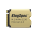 Твердотельный накопитель/ Kingspec SSD XF-512 2230, 512GB, M.2(22x30mm), NVMe, PCIe 4.0 x4, R/W 5000/2600MB/s, IOPs н.д./н.д., TBW 600, DWPD 1.07 (3 года)