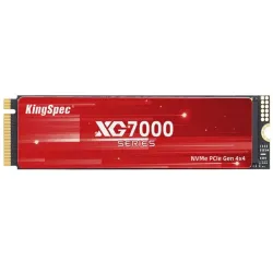 Твердотельный накопитель/ Kingspec SSD XG7000-512 2280, 2048GB, M.2(22x80mm), NVMe, PCIe 4.0 x4, 3D NAND, R/W 7400/6400MB/s, IOPs 700 000/600 000, TBW 1200, DWPD 0.89, with Heat Sink (3 года)