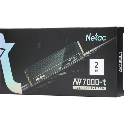 Твердотельный накопитель Netac PCIe 4.0 x4 2TB NT01NV7000t-2T0-E4X NV7000-t M.2 2280 [NT01NV7000T-2T0-E4X]
