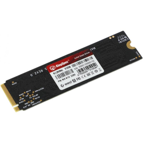 Твердотельный накопитель Kingspec PCIe 3.0 x4 512GB NX-512 M.2 2280 0.9 DWPD [NX-512]