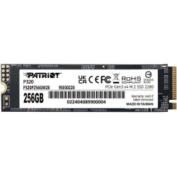Твердотельный накопитель Patriot PCIe 3.0 x4 256GB P320P256GM28 P320 M.2 2280 [P320P256GM28]