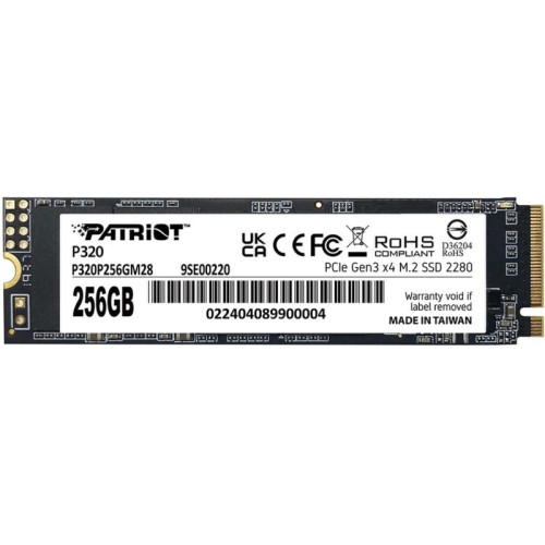 Твердотельный накопитель Patriot PCIe 3.0 x4 256GB P320P256GM28 P320 M.2 2280 [P320P256GM28]