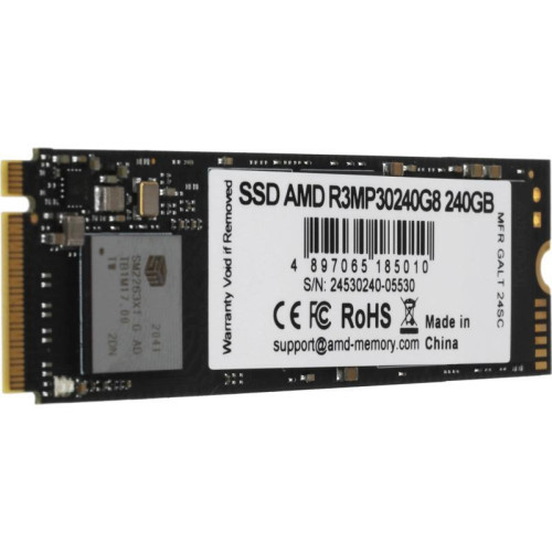 Твердотельный накопитель AMD PCIe 3.0 x4 240GB R3MP30240G8 Radeon M.2 2280 Твердотельный накопитель AMD PCIe 3.0 x4 240GB R3MP30240G8 Radeon M.2 2280