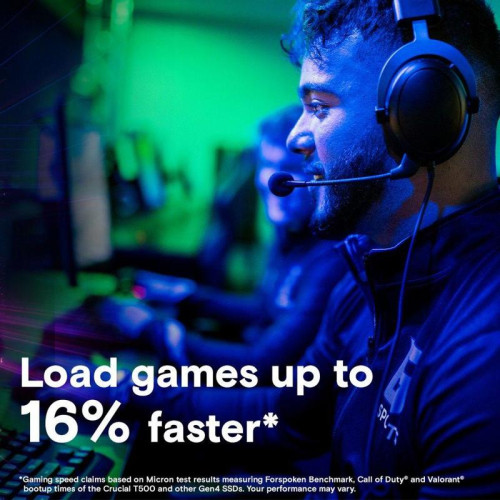 Твердотельный накопитель Crucial T500 4TB PCIe Gen4 NVMe M.2 SSD CT4000T500SSD3