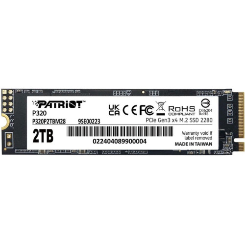 Твердотельный накопитель Patriot PCIe 3.0 x4 2TB P320P2TBM28 P320 M.2 2280 [P320P2TBM28]