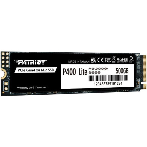 Накопитель SSD Patriot PCIe 4.0 x4 500GB P400LP500GM28H P400 Lite M.2 2280
