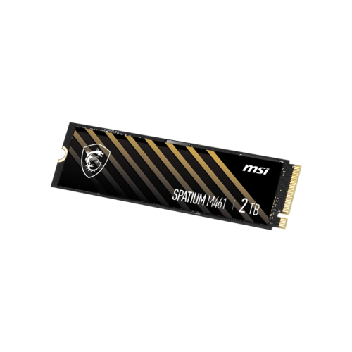 MSI SSD SPATIUM M461, 2000GB, M.2(22x80mm), NVMe, PCIe 4.0 x4, 3D TLC, R/W 5000/4200, IOPs 680 000/880 000, TBW 450, DWPD 0.12 (5 лет)