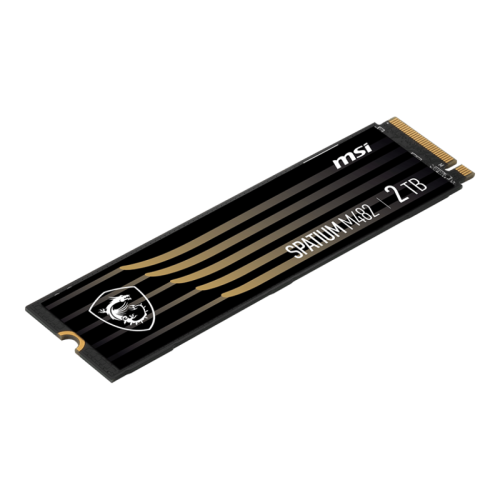 MSI SSD SPATIUM M482, 2000GB, M.2(22x80mm), NVMe, PCIe 4.0 x4, 3D TLC, R/W 7300/6400, IOPs 1 000 000/950 000, TBW 1200, DWPD 0.33 (5 лет)