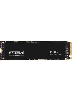 Твердотельный накопитель/ Crucial SSD P3 Plus, 2000GB, M.2(22x80mm), NVMe, PCIe 3.0 x4, QLC, R/W 5000/4200MB/s, IOPs н.д./н.д., TBW 440, DWPD 0.1 (12 мес.)