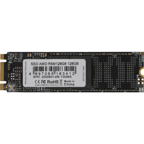 Твердотельный накопитель AMD SATA-III 128GB R5M128G8 Radeon M.2 2280 [R5M128G8]
