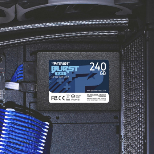 Твердотельный накопитель Patriot SATA-III 240GB PBE240GS25SSDR Burst Elite 2.5
