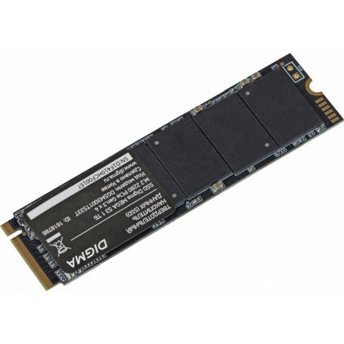 Твердотельный накопитель Digma PCIe 3.0 x4 1TB DGSM3001TS33T Mega S3 M.2 2280 [DGSM3001TS33T]