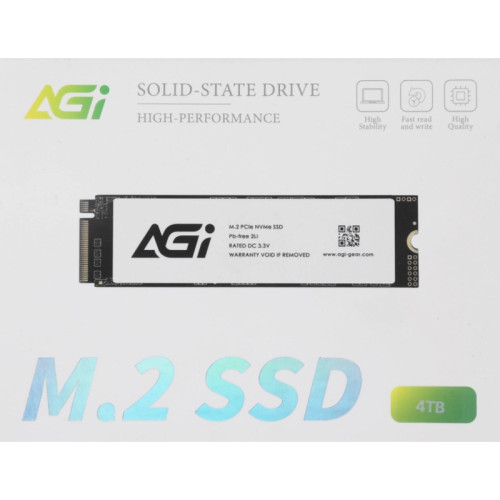 Твердотельный накопитель AGi PCIe 3.0 x4 4TB AGI4T0GIMAI298 AI298 M.2 2280 [AGI4T0GIMAI298]