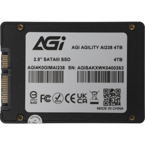 Твердотельный накопитель AGi SATA-III 4TB AGI4K0GIMAI238 AI238 2.5
