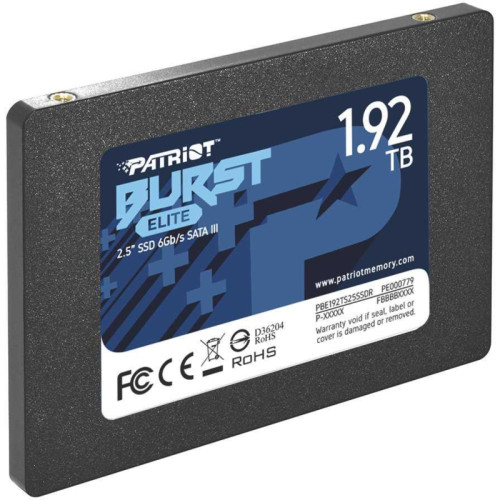 Твердотельный накопитель Patriot SATA-III 1.92TB PBE192TS25SSDR Burst Elite 2.5 Твердотельный накопитель Patriot SATA-III 1.92TB PBE192TS25SSDR Burst Elite 2.5