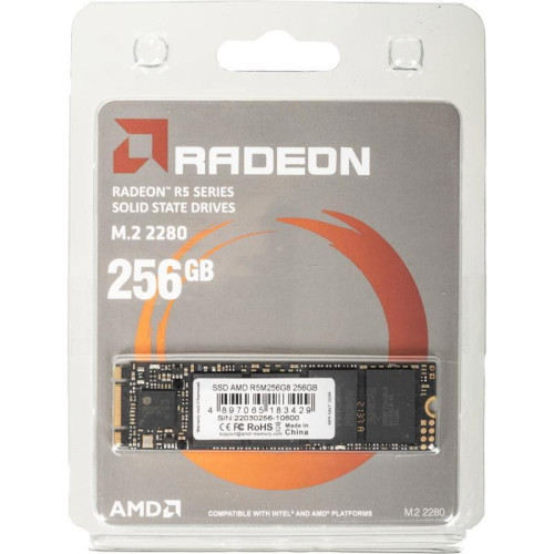 Твердотельный накопитель AMD SATA-III 256GB R5M256G8 Radeon M.2 2280 [R5M256G8]