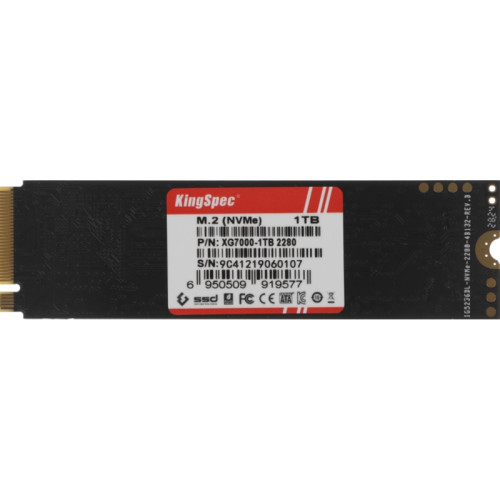 Твердотельный накопитель Kingspec PCIe 4.0 x4 1TB XG7000-1TB XG7000 M.2 2280 [XG7000-1TB]