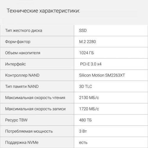 Твердотельный накопитель Digma PCIe 3.0 x4 1TB DGSM3001TS33T Mega S3 M.2 2280 [DGSM3001TS33T]