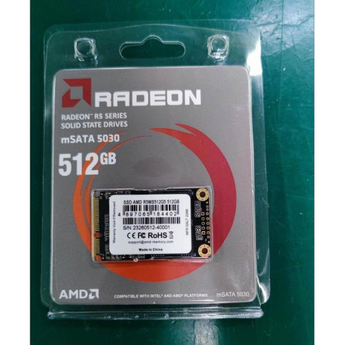 Твердотельный накопитель AMD SATA 512GB R5MS512G5 Radeon R5 mSATA