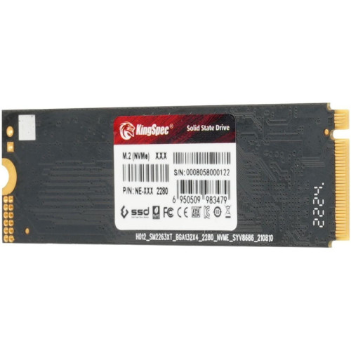 Твердотельный накопитель Kingspec PCIe 3.0 x4 2TB NE-2TB M.2 2280 [NE-2TB]