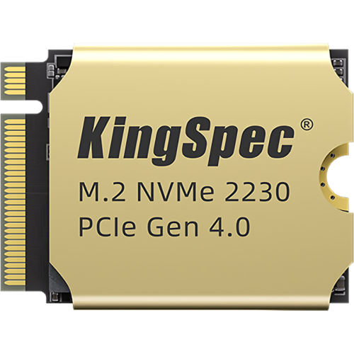 Твердотельный накопитель/ Kingspec SSD XF-1TB 2230, 1024GB, M.2(22x30mm), NVMe, PCIe 4.0 x4, R/W 5000/4400MB/s, IOPs н.д./н.д., TBW 1200, DWPD 1.07 (3 года)