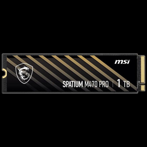Твердотельный накопитель SSD MSI M.2 2280 1TB SPATIUM M470 PRO Client SSD S78-440L0J0-P83, PCIe Gen4x4 with NVMe
