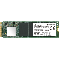 Твердотельный накопитель/ Transcend SSD MTE110S, 2048GB, M.2(22x80mm), NVMe, PCIe 3.0 x4, 3D TLC, R/W 2500/1700MB/s, IOPs 200 000/250 000, TBW 800, DWPD 0.2 (12 мес.)