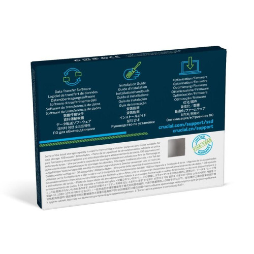 Твердотельный накопитель/ Crucial SSD P2, 500GB, M.2(22x80mm), NVMe, PCIe 3.0 x4, 3D TLC, R/W 2300/940MB/s, IOPs 95 000/215 000, TBW 150, DWPD 0.2 (12 мес.)