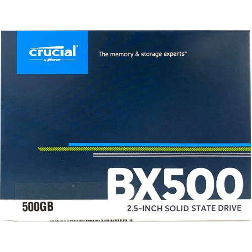 Твердотельный накопитель Crucial SSD BX500, 500GB, 2.5
