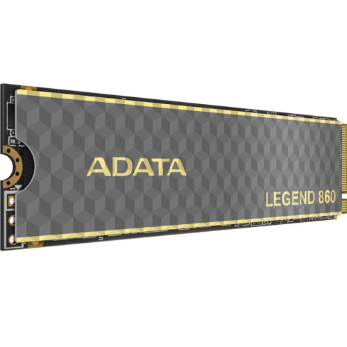 Твердотельный накопитель ADATA SSD LEGEND 860, 1000GB, M.2(22x80mm), NVMe 1.4, PCIe Gen 4x4, 3D NAND, R/W 6000/4000MB/s, IOPs н.д./н.д., TBW 320, DWPD 0.2