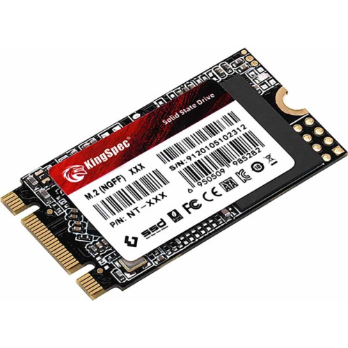 Твердотельный накопитель/ Kingspec SSD NT-256 2242, 256GB, M.2(22x42mm), SATA3, R/W 550/500MB/s, IOPs н.д./н.д., TBW 120, DWPD 0.4 (3 года) Твердотельный накопитель/ Kingspec SSD NT-256 2242, 256GB, M.2(22x42mm), SATA3, R/W 550/500MB/s, IOPs н.д./н.д., TBW 120, DWPD 0.4 (3 года)