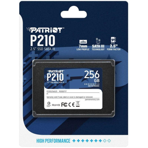 Твердотельный накопитель Patriot SATA-III 256GB P210S256G25 P210 2.5