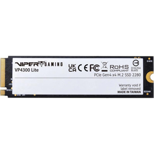 Твердотельный накопитель Patriot PCIe 4.0 x4 4TB VP4300L4TBM28H Viper VP4300 Lite M.2 2280 [VP4300L4TBM28H]