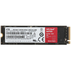 Твердотельный накопитель WD Original PCIe 3.0 x4 4TB WDS400T1R0C Red SN700 M.2 2280