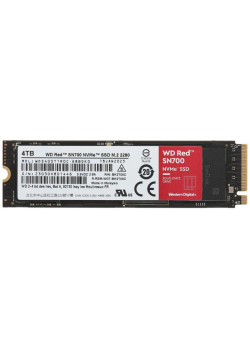 Твердотельный накопитель WD Original PCIe 3.0 x4 4TB WDS400T1R0C Red SN700 M.2 2280
