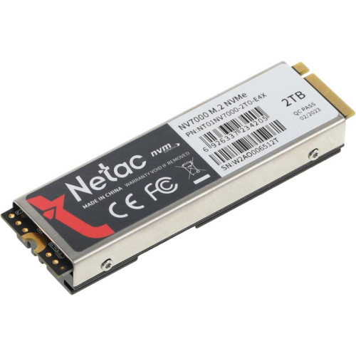 Твердотельный накопитель Netac PCIe 4.0 x4 2TB NT01NV7000-2T0-E4X NV7000 M.2 2280 [NT01NV7000-2T0-E4X]