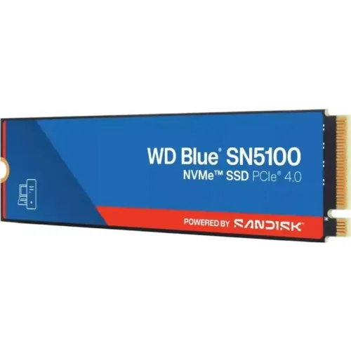 Твердотельные накопители/ WD SSD Blue SN5100, 500GB, M.2(22x80mm), NVMe, PCIe 4.0 x4, TLC, R/W 5000/4000MB/s, TBW 300, DWPD 0.3 (12 мес.) Твердотельные накопители/ WD SSD Blue SN5100, 500GB, M.2(22x80mm), NVMe, PCIe 4.0 x4, TLC, R/W 5000/4000MB/s, TBW 300, DWPD 0.3 (12 мес.)